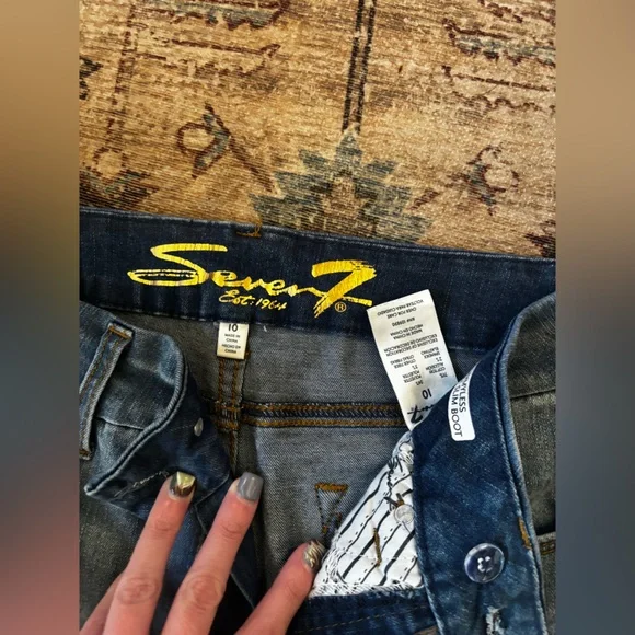 Sevens tummyless highrise slim boot cut jeans - Picture 7 of 11